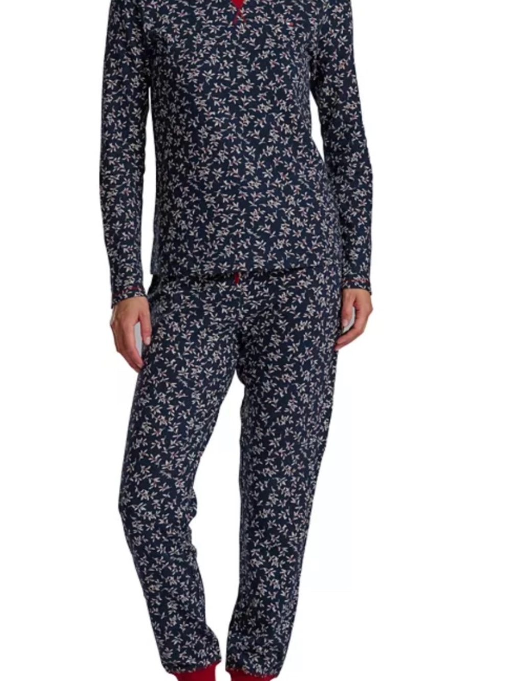 Tommy Hilfiger Women's 2-Pc. Packaged Printed Thermal Pajamas Set